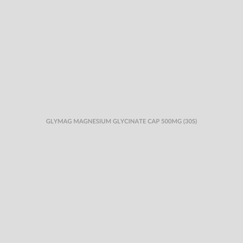 GLYMAG MAGNESIUM GLYCINATE CAP 500MG (30S) - Bolan Clinic Pharmacy