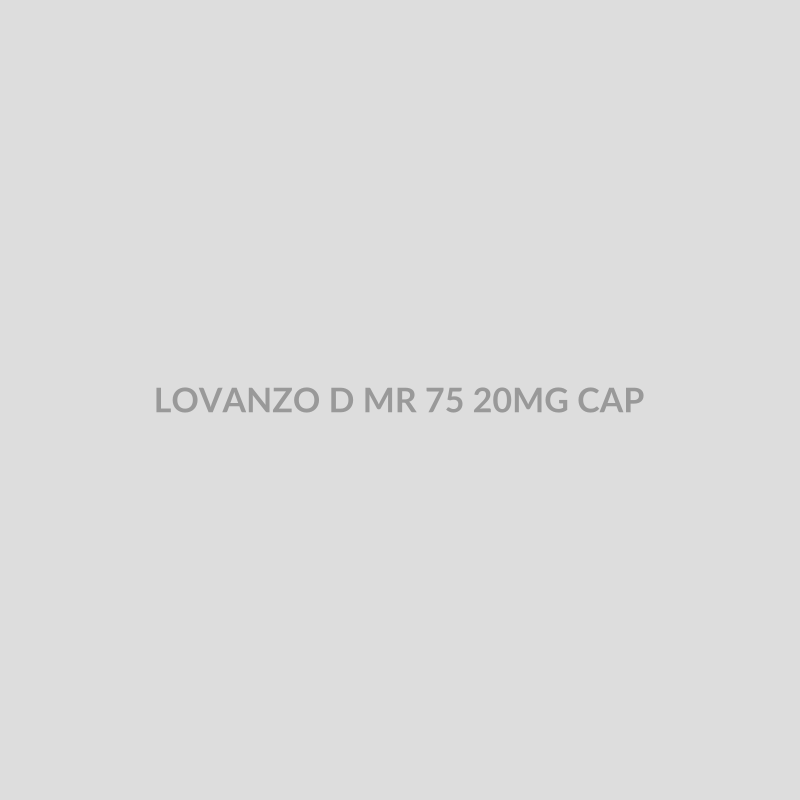 LOVANZO D MR 75 20MG CAP - Bolan Clinic Pharmacy