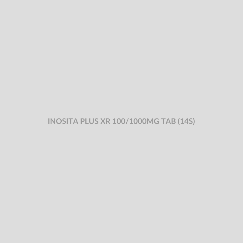 INOSITA PLUS XR 100/1000MG TAB (14S) - Bolan Clinic Pharmacy