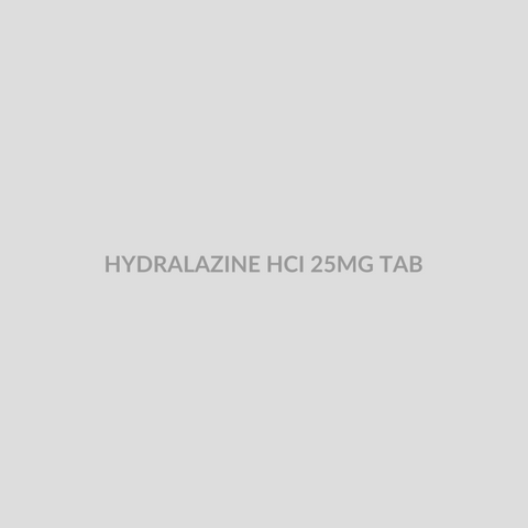 HYDRALAZINE HCI 25MG TAB - Bolan Clinic Pharmacy