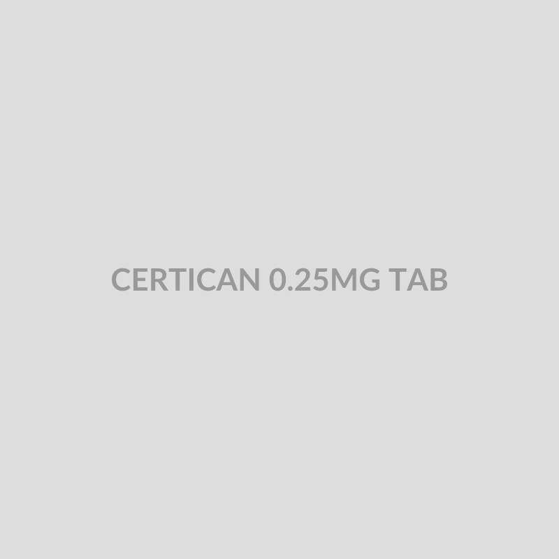 CERTICAN 0.25MG TAB - Bolan Clinic Pharmacy