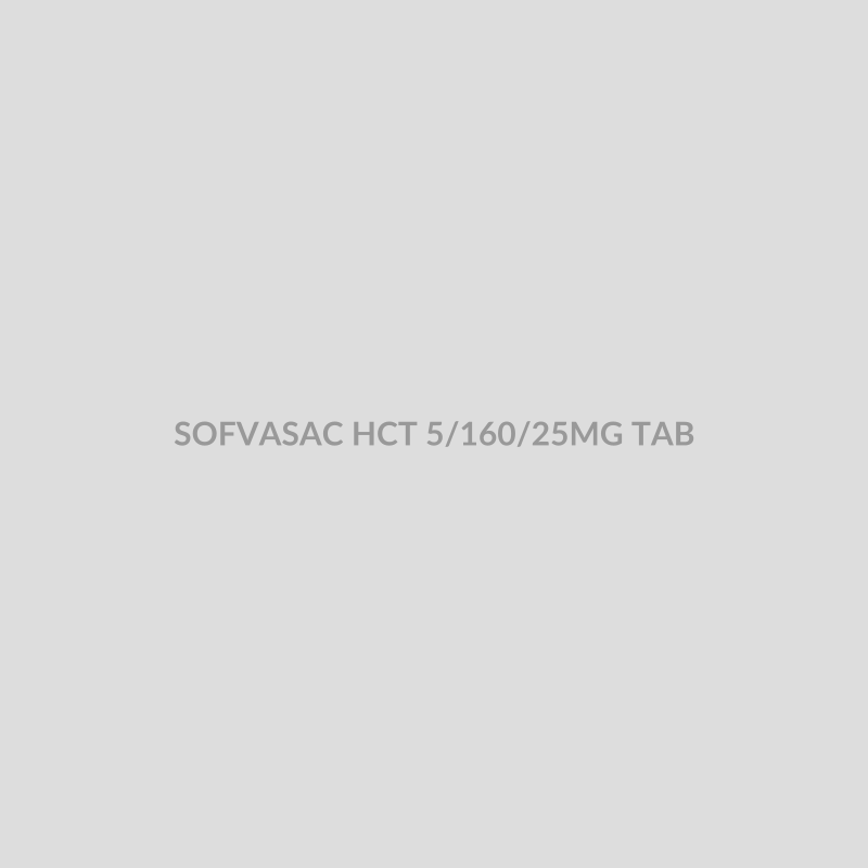 SOFVASAC HCT 5/160/25MG TAB - Bolan Clinic Pharmacy
