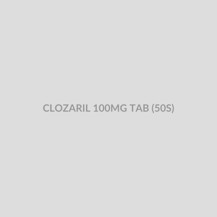CLOZARIL 100MG TAB (50S) - Bolan Clinic Pharmacy