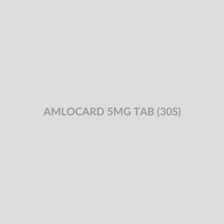 AMLOCARD 5MG TAB (30S) - Bolan Clinic Pharmacy