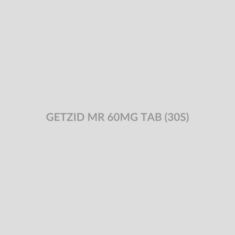 GETZID MR 60MG TAB (30S) - Bolan Clinic Pharmacy