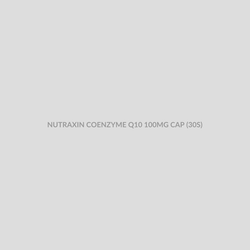 NUTRAXIN COENZYME Q10 100MG CAP (30S) - Bolan Clinic Pharmacy
