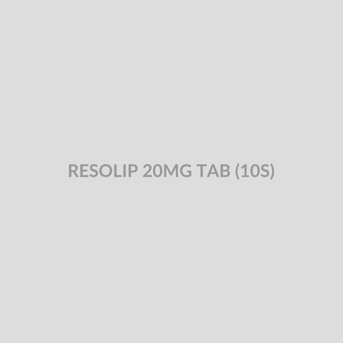 RESOLIP 20MG TAB (10S) - Bolan Clinic Pharmacy