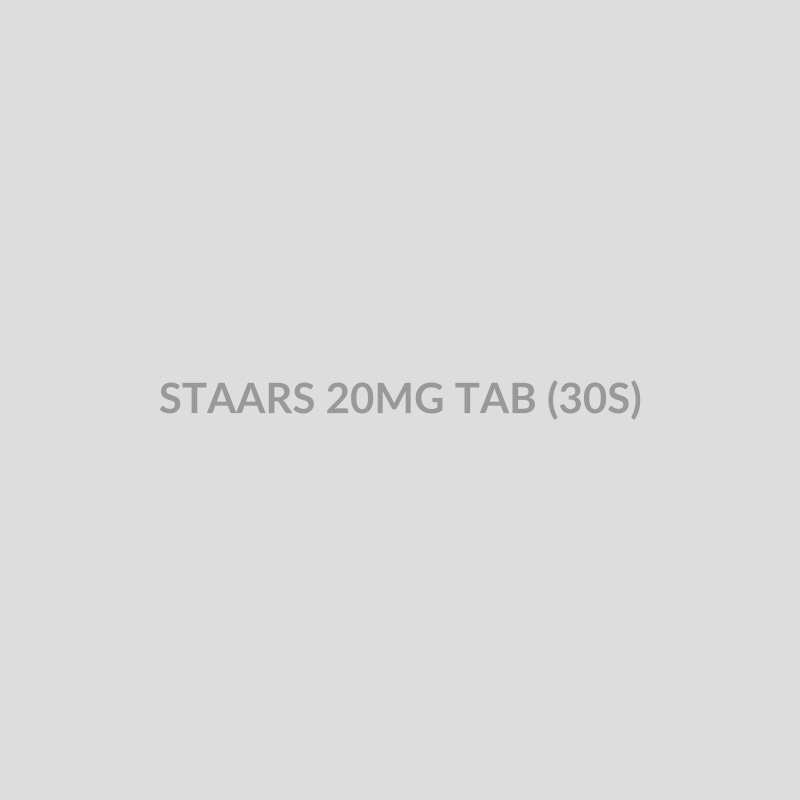 STAARS 20MG TAB (30S) - Bolan Clinic Pharmacy