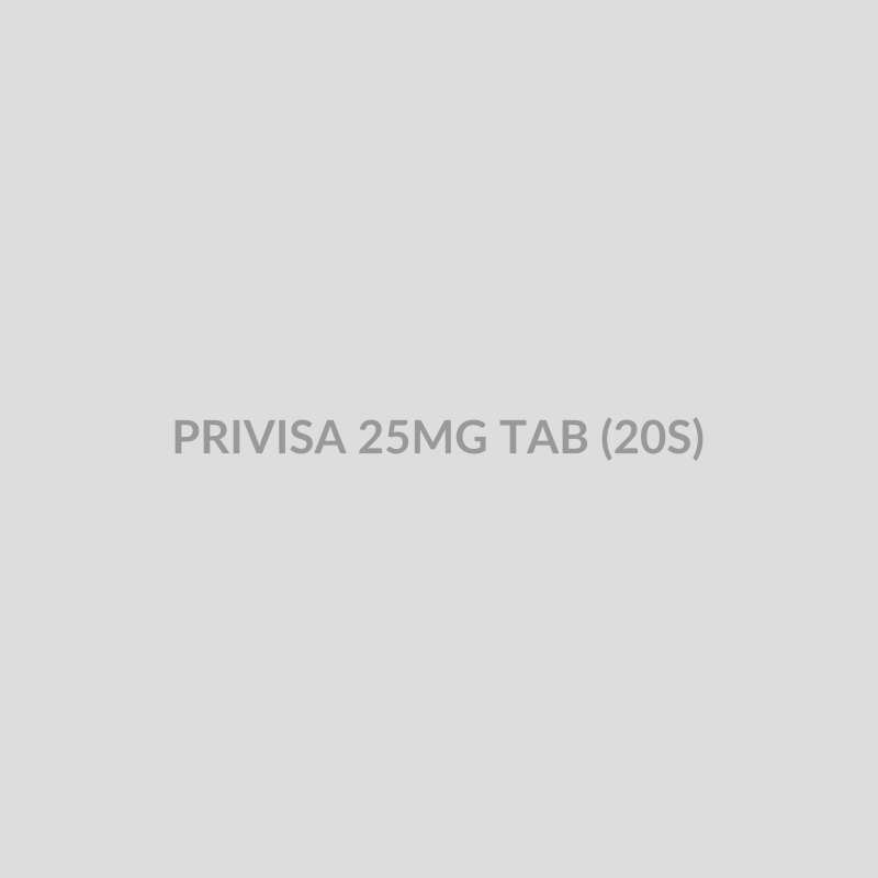 PRIVISA 25MG TAB (20S) - Bolan Clinic Pharmacy