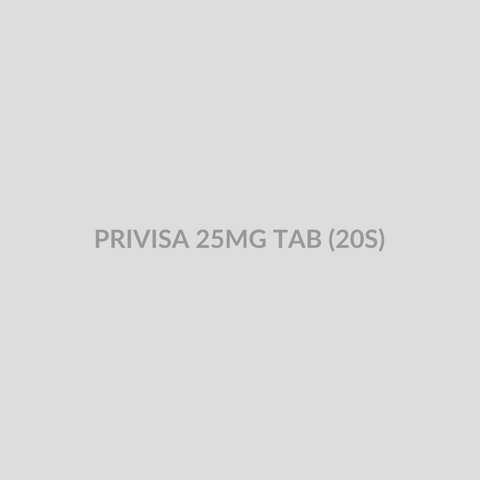 PRIVISA 25MG TAB (20S) - Bolan Clinic Pharmacy