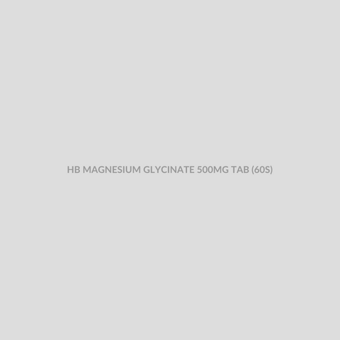 HB MAGNESIUM GLYCINATE 500MG TAB (60S) - Bolan Clinic Pharmacy