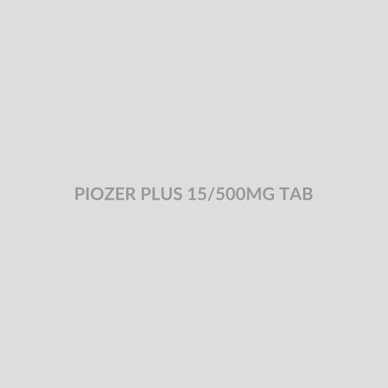 PIOZER PLUS 15/500MG TAB - Bolan Clinic Pharmacy