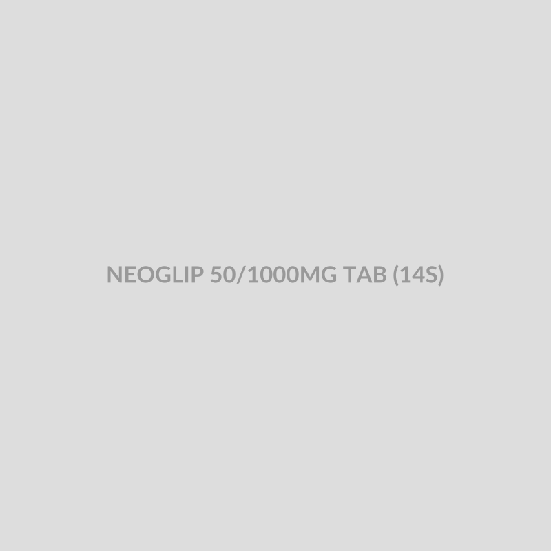 NEOGLIP 50/1000MG TAB (14S) - Bolan Clinic Pharmacy