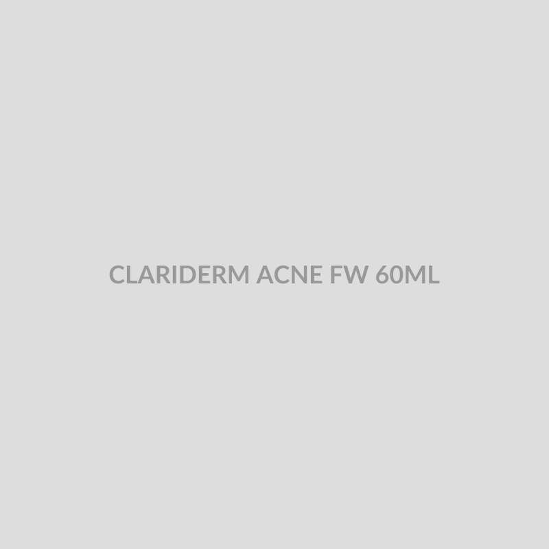 CLARIDERM ACNE FW 60ML - Bolan Clinic Pharmacy