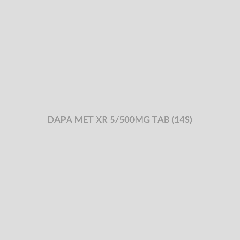 DAPA MET XR 5/500MG TAB (14S) - Bolan Clinic Pharmacy