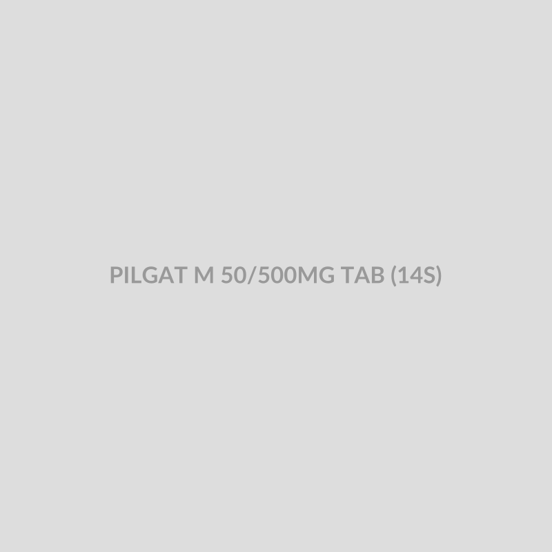 PILGAT M 50/500MG TAB (14S) - Bolan Clinic Pharmacy