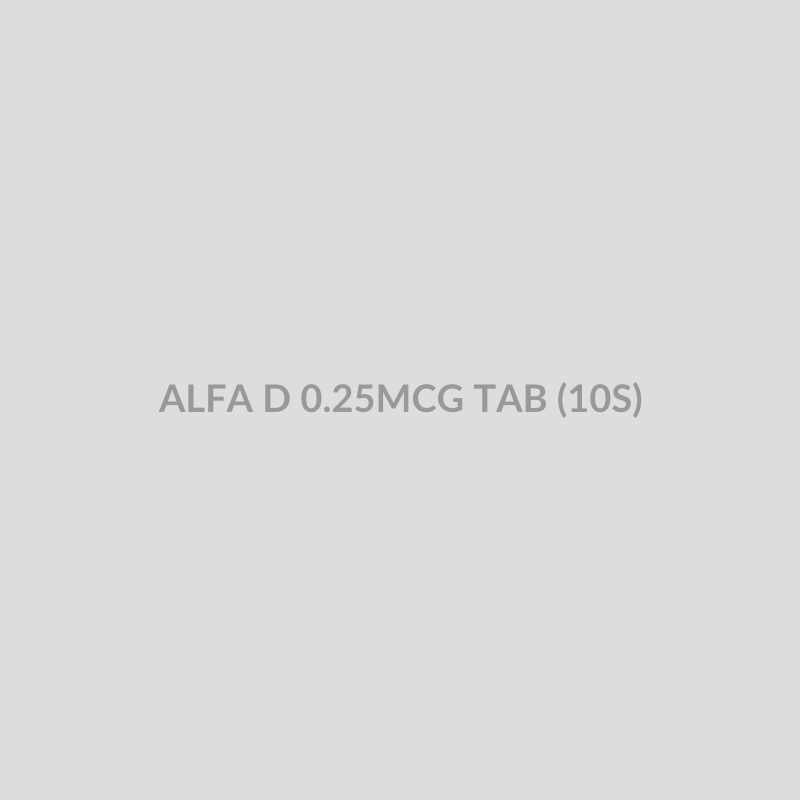 ALFA D 0.25MCG TAB (10S) - Bolan Clinic Pharmacy