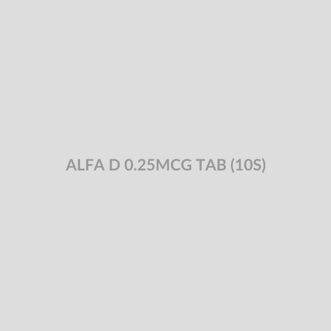 ALFA D 0.25MCG TAB (10S) - Bolan Clinic Pharmacy