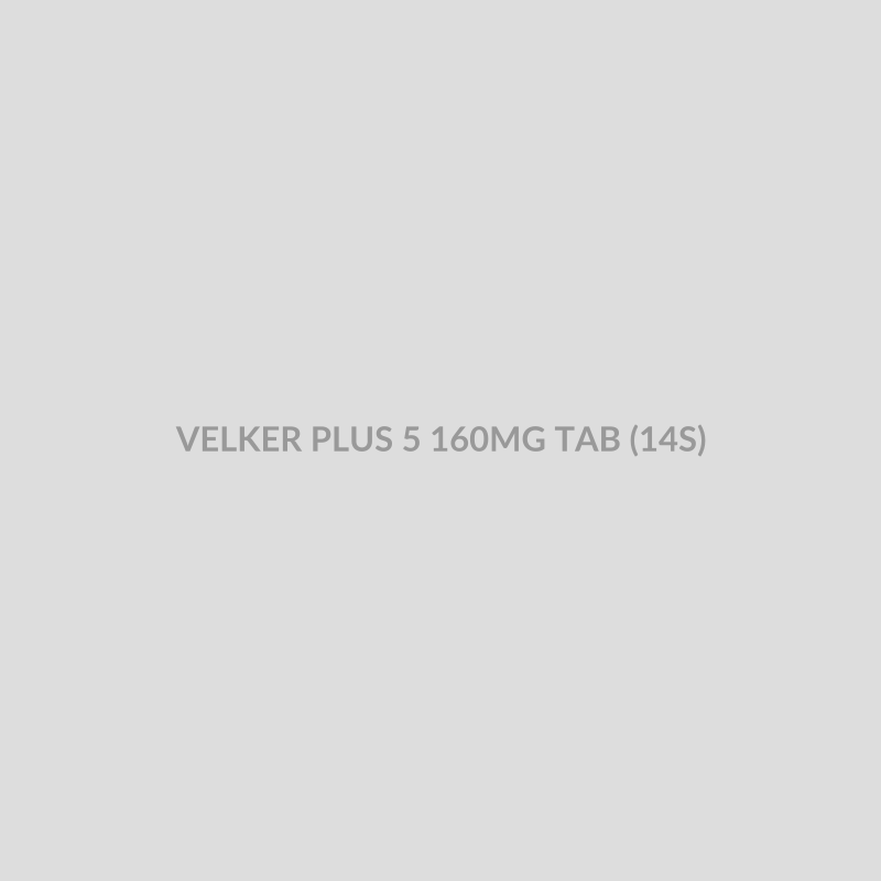 VELKER PLUS 5 160MG TAB (14S) - Bolan Clinic Pharmacy