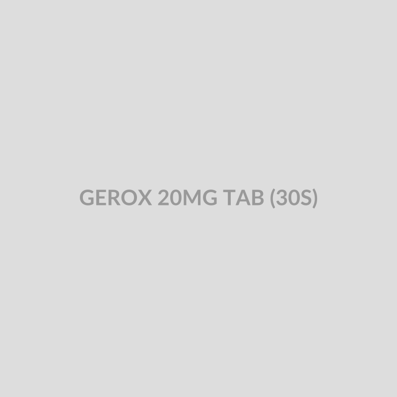 GEROX 20MG TAB (30S) - Bolan Clinic Pharmacy