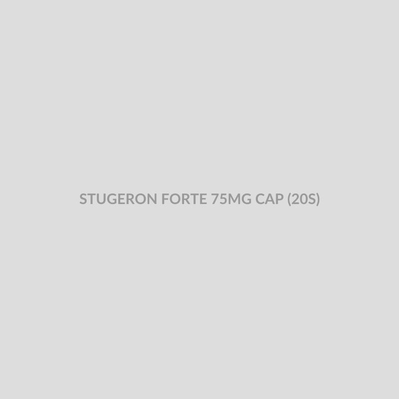 STUGERON FORTE 75MG CAP (20S) - Bolan Clinic Pharmacy