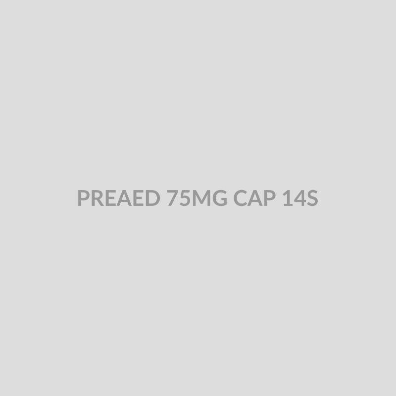 PREAED 75MG CAP 14S - Bolan Clinic Pharmacy