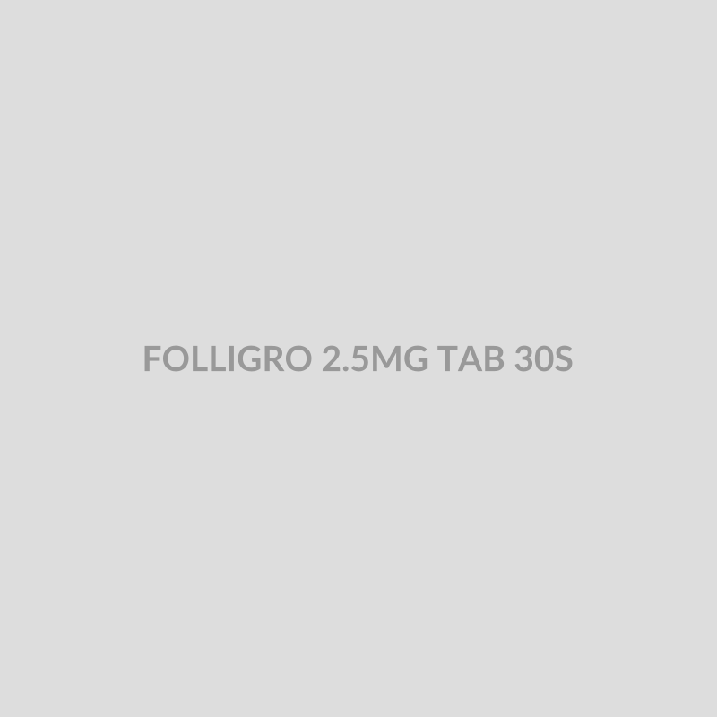 FOLLIGRO 2.5MG TAB 30S - Bolan Clinic Pharmacy