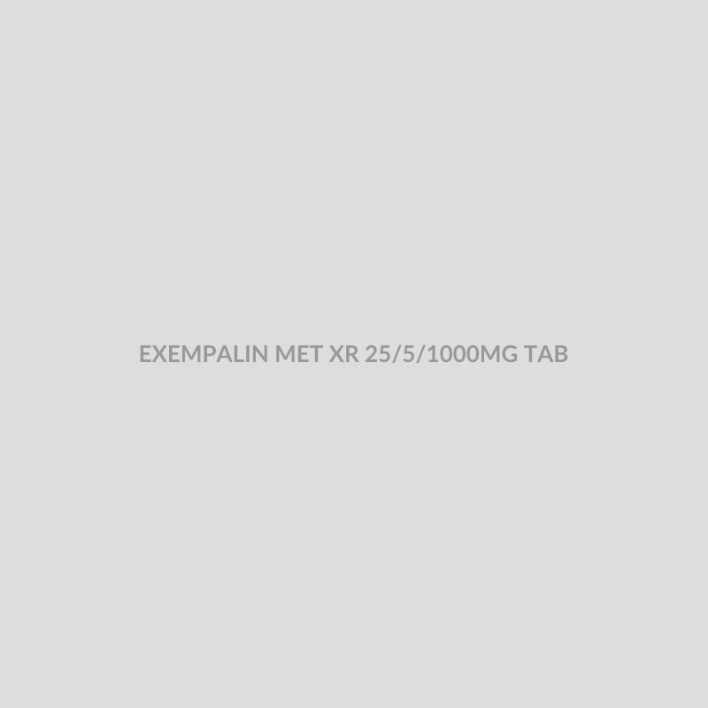 EXEMPALIN MET XR 25/5/1000MG TAB - Bolan Clinic Pharmacy