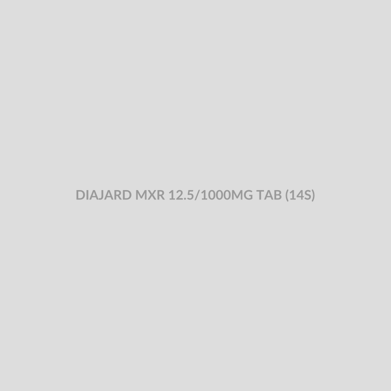 DIAJARD MXR 12.5/1000MG TAB (14S) - Bolan Clinic Pharmacy