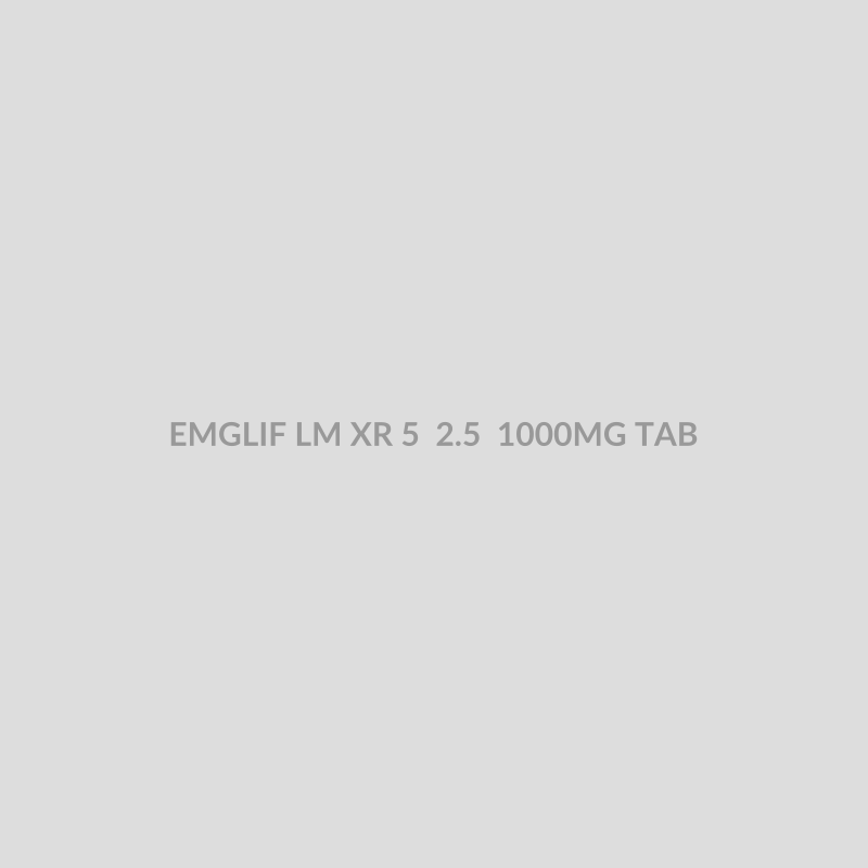 EMGLIF LM XR 5 2.5 1000MG TAB - Bolan Clinic Pharmacy