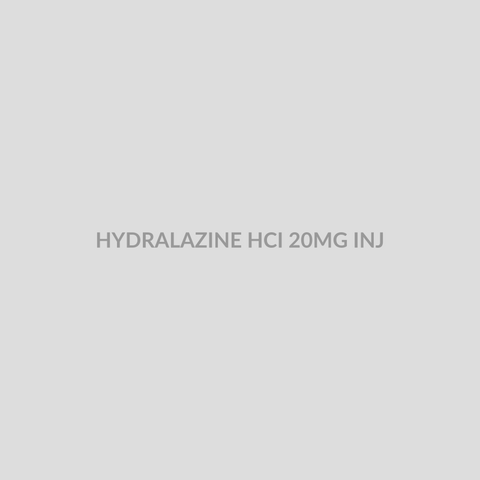 HYDRALAZINE HCI 20MG INJ - Bolan Clinic Pharmacy