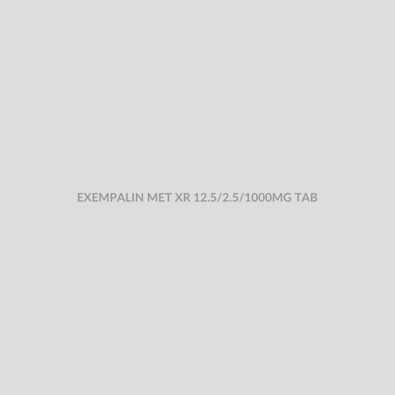 EXEMPALIN MET XR 12.5/2.5/1000MG TAB - Bolan Clinic Pharmacy