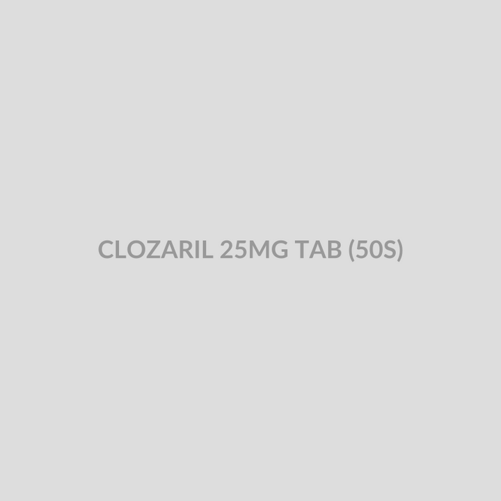 CLOZARIL 25MG TAB (50S) - Bolan Clinic Pharmacy