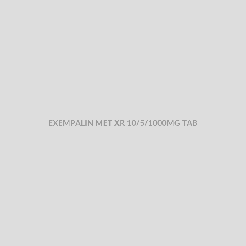 EXEMPALIN MET XR 10/5/1000MG TAB - Bolan Clinic Pharmacy