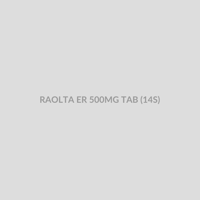 RAOLTA ER 500MG TAB (14S) - Bolan Clinic Pharmacy