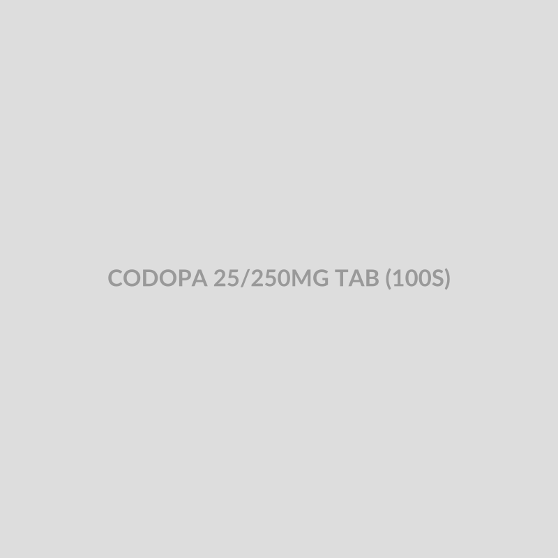 CODOPA 25/250MG TAB (100S) - Bolan Clinic Pharmacy