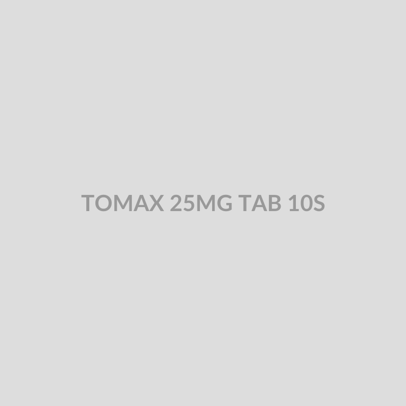 TOMAX 25MG TAB 10S - Bolan Clinic Pharmacy