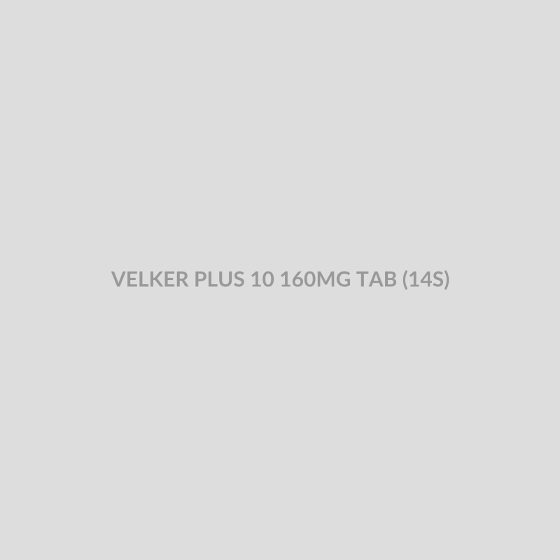 VELKER PLUS 10 160MG TAB (14S) - Bolan Clinic Pharmacy