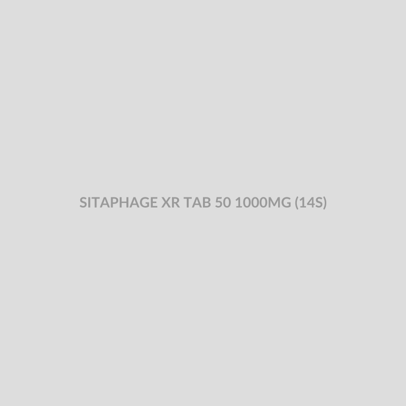SITAPHAGE XR TAB 50 1000MG (14S) - Bolan Clinic Pharmacy