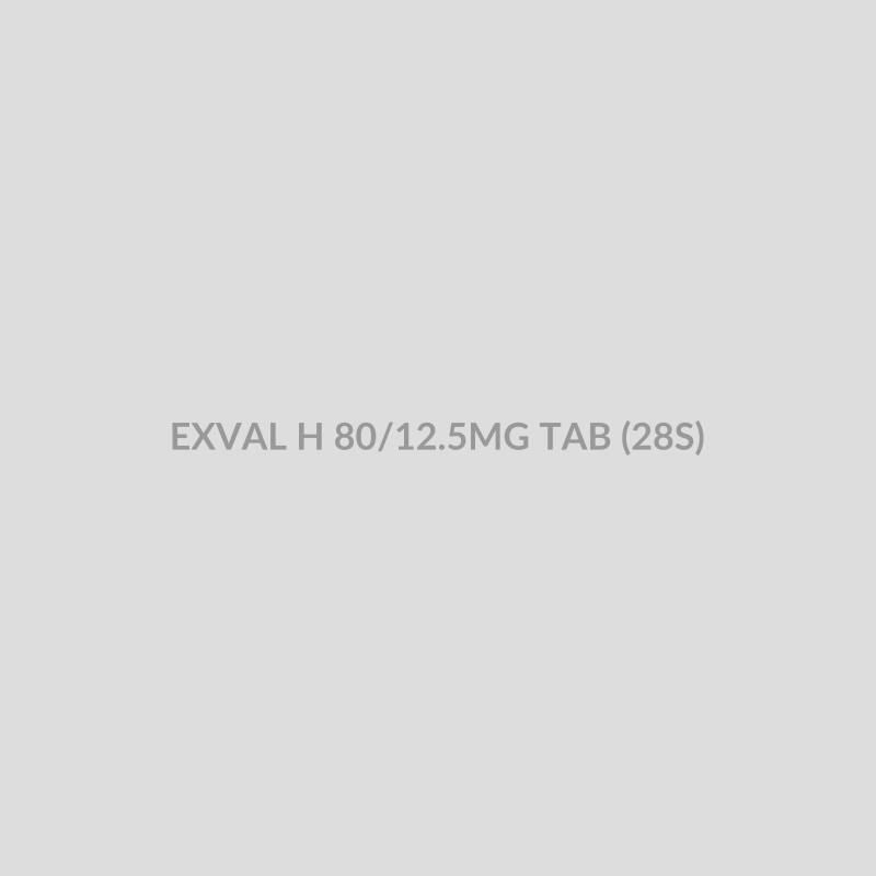 EXVAL H 80/12.5MG TAB (28S) - Bolan Clinic Pharmacy