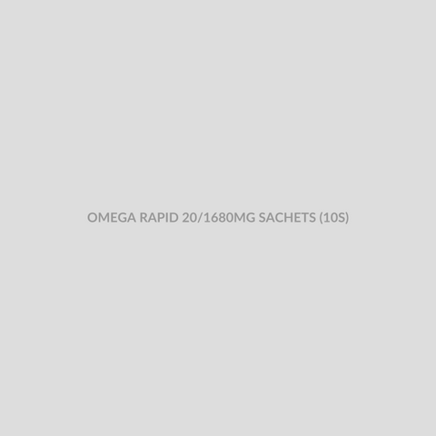 OMEGA RAPID 20/1680MG SACHETS (10S) - Bolan Clinic Pharmacy
