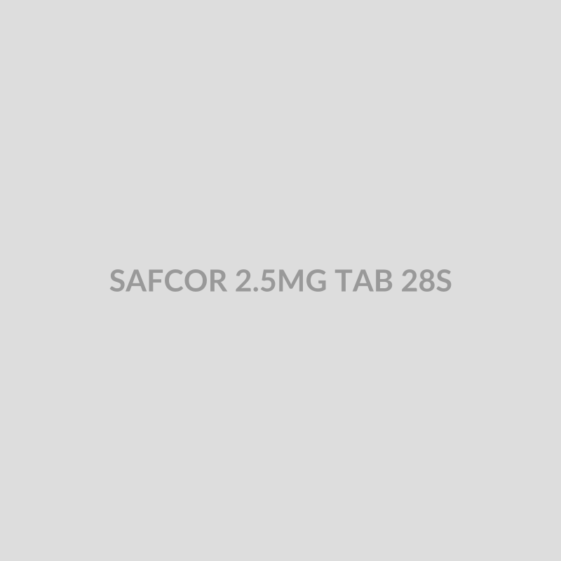 SAFCOR 2.5MG TAB 28S - Bolan Clinic Pharmacy