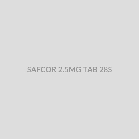 SAFCOR 2.5MG TAB 28S - Bolan Clinic Pharmacy