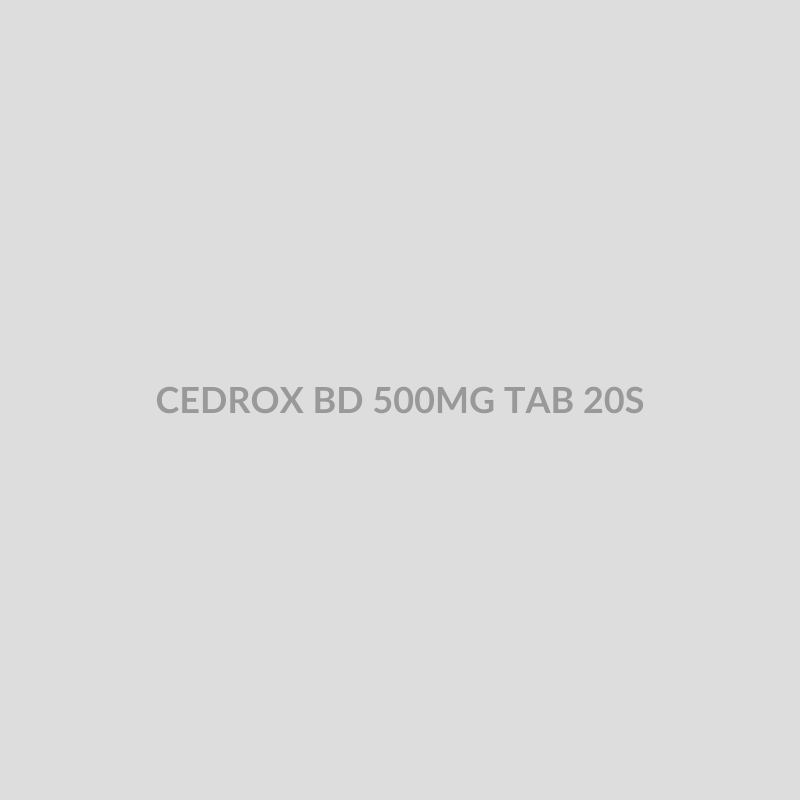 CEDROX BD 500MG TAB 20S - Bolan Clinic Pharmacy