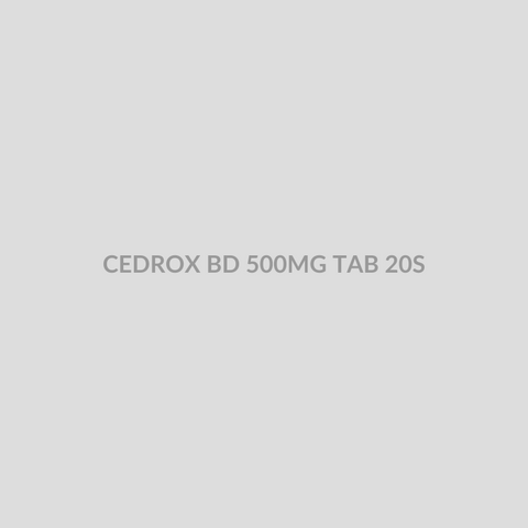CEDROX BD 500MG TAB 20S - Bolan Clinic Pharmacy