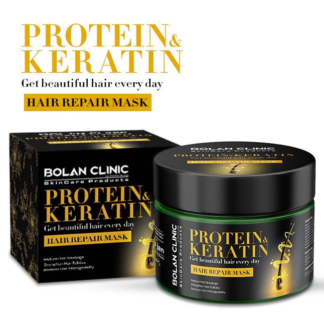 Bolan Clinic Protein and Keratin Hair Repair Mask for damaged, dry hair